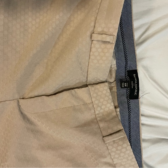 Banana Republic Hampton Fit Beige Trousers Pants Women’s 12P - Picture 5 of 6